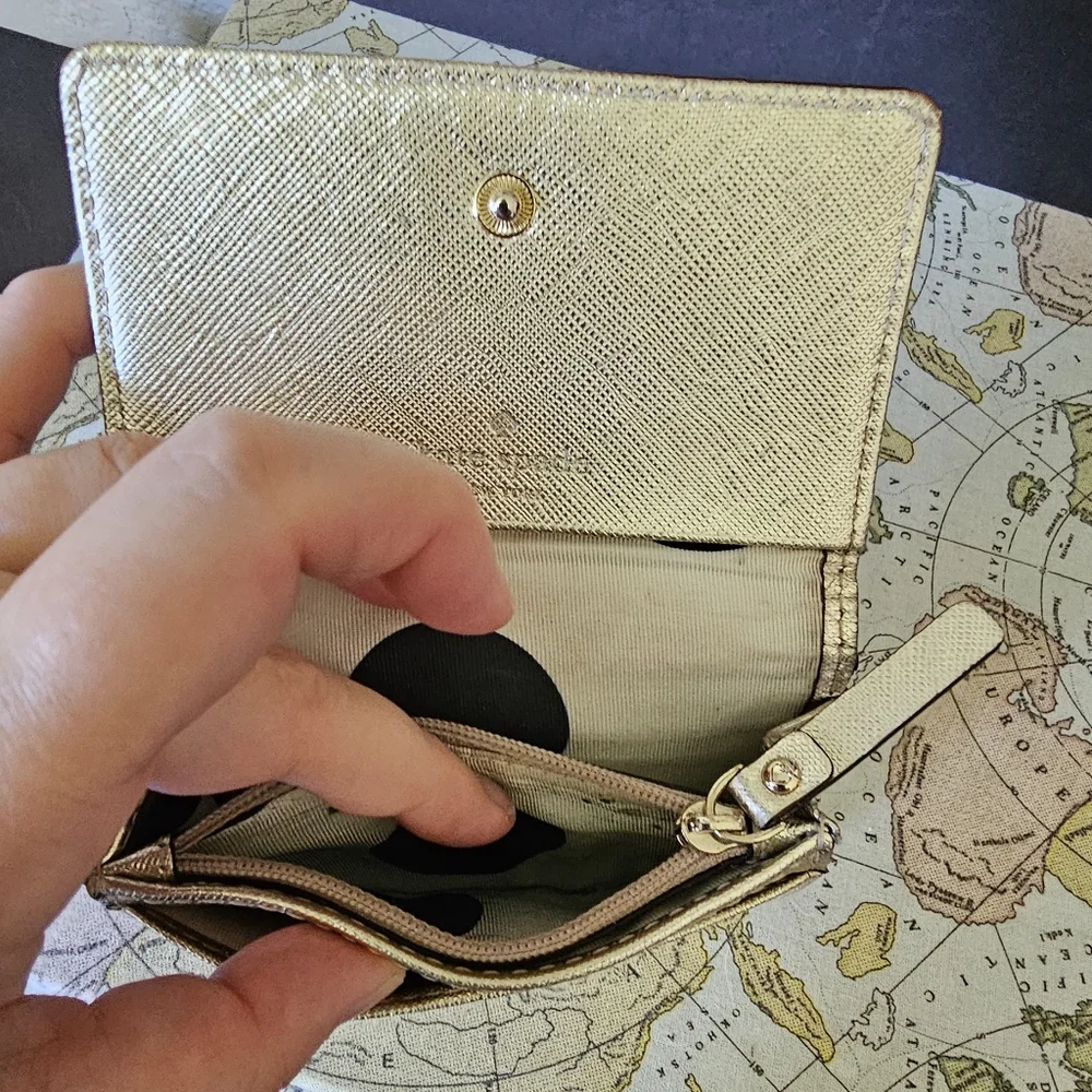 Kate Spade ♠️ little golden wallet‎